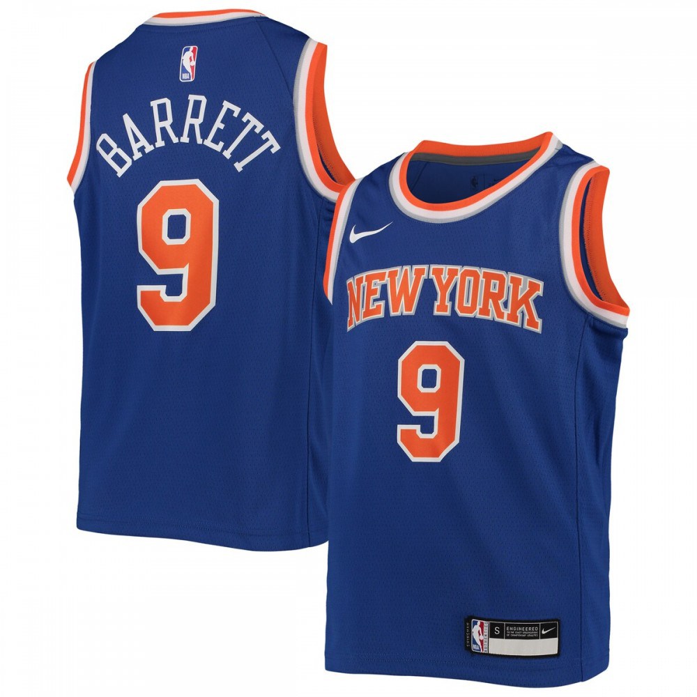 RJ Barrett New York Knicks Youth Swingman Jersey - Icon Edition - Royal-Pro Kit Vault | Brand New 26/27 Sports Jerseys